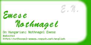 emese nothnagel business card